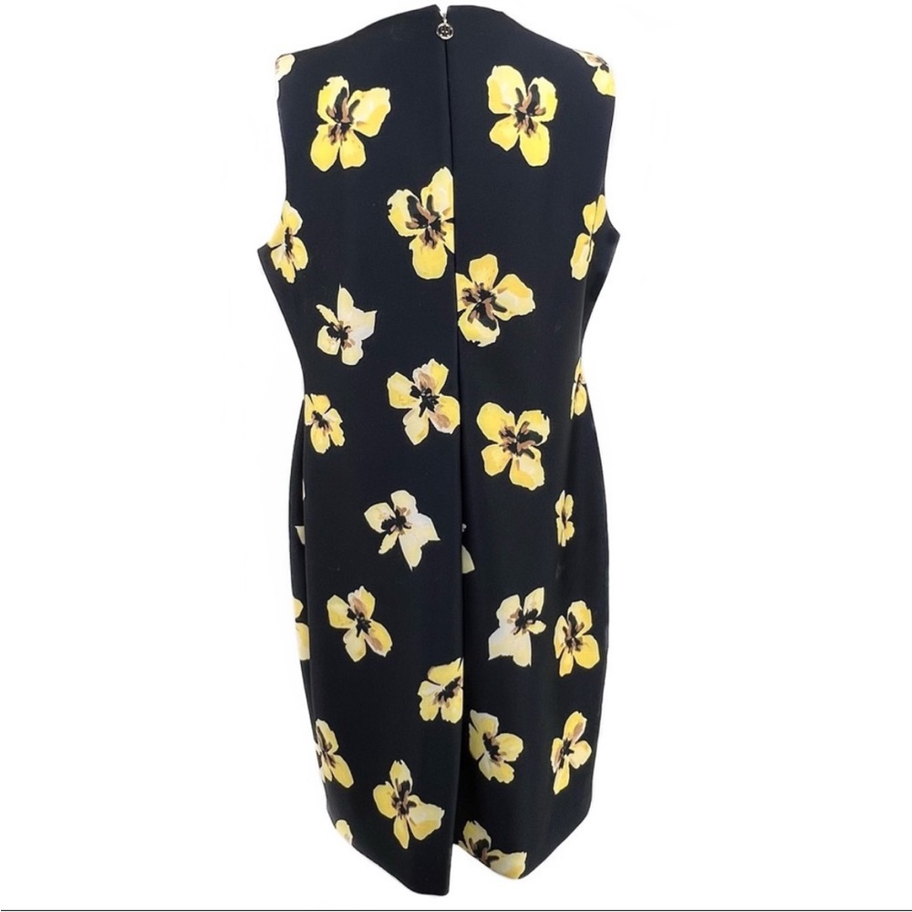 Tommy Hilfiger Navy Floral Sleeveless Scoop Neck Stretch Shift Dress Sz 4 EUC - Picture 5 of 17